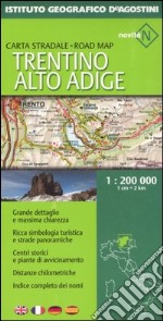 Trentino Alto Adige 1:200 000. Ediz. multilingue libro