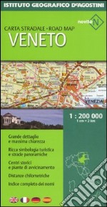 Veneto 1:200 000. Ediz. multilingue libro