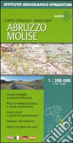 Abruzzo e Molise 1:200 000. Ediz. multilingue libro