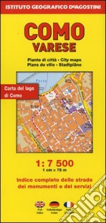 Como 1:7.500. Varese 1:8.000. Ediz. multilingue libro