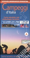 Campeggi d'Italia. Carta stradale con simbologia turistica. 1:800.000 libro