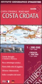 Costa croata 1:200 000. Ediz. multilingue libro