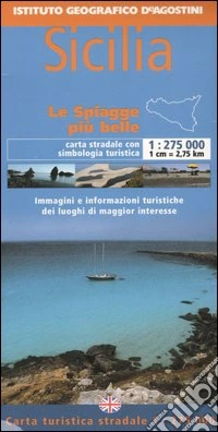 Sicilia 1:275 000. Con guida turistica. Ediz. italiana e inglese libro