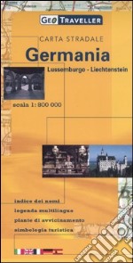 Germania, Lussemburgo, Leichtenstein. Carta stradale 1:800.000 libro