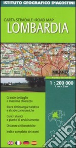 Lombardia 1:200 000. Ediz. multilingue libro