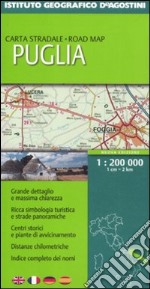 Puglia 1:200 000. Ediz. multilingue libro