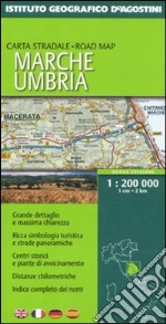 Marche e Umbria 1:200.000. Ediz. multilingue libro