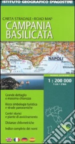 Campania; Basilicata 1:200.000. Ediz. multilingue libro