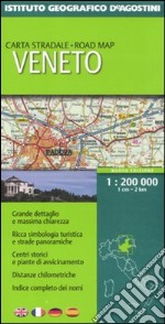 Veneto 1:200 000. Ediz. multilingue libro