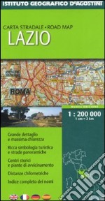 Lazio 1:200 000. Ediz. multilingue libro