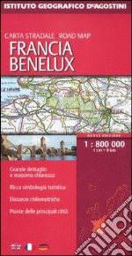 Francia. Benelux 1:800.000 libro