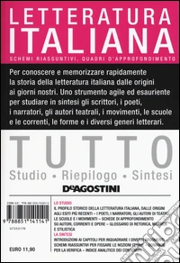 Tutto letteratura italiana libro