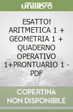 ESATTO! ARITMETICA 1 + GEOMETRIA 1 + QUADERNO OPERATIVO 1+PRONTUARIO 1 - PDF libro