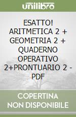 ESATTO! ARITMETICA 2 + GEOMETRIA 2 + QUADERNO OPERATIVO 2+PRONTUARIO 2 - PDF libro