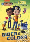 Gioca e colora. Rusty Rivets. Con adesivi. Ediz. a colori libro di Lovett Nate