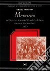 Memoria sull'organismo agrario del circondario di Larino (provincia di Campobasso) 1879 libro