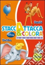 Dumbo-Bambi. Staccattacca e colora special. Ediz. illustrata libro