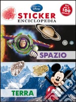 Spazio, terra. Sticker enciclopedia libro