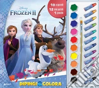 Frozen 2. Dipingi &colora. Con 12 pastelli a cera, 10 acquerelli e 1 pennello libro