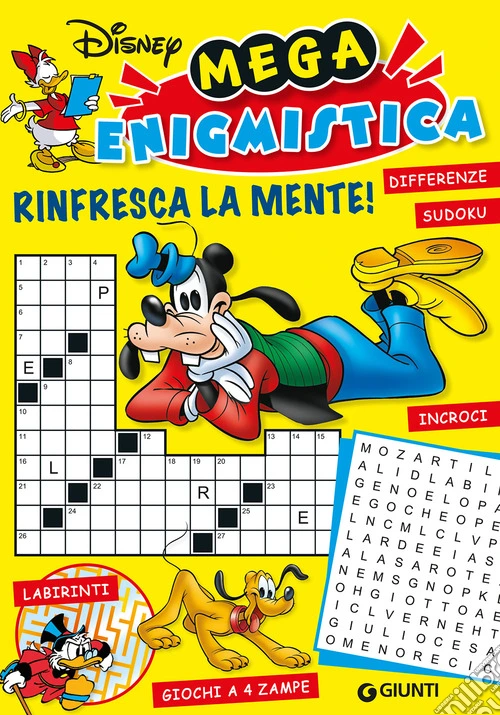 Rinfresca la mente! Mega enigmistica Disney