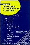 Tentazioni di letteratura e di poesia libro