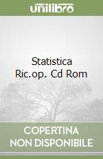 Statistica Ric.op. Cd Rom libro
