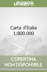 Carta d'Italia 1:800.000 libro