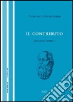 Il contributo (2005). Vol. 1 libro