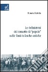 Le definizioni del concetto di «popolo» nelle fonti tedesche antiche libro di Bulotta Donata