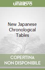 New Japanese Chronological Tables libro