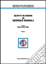 Scritti in onore di Giorgio Badiali libro