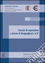 Teoremi di separazione e sistemi di disuguaglianze in Rn libro