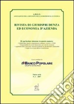 Rivista di giurisprudenza ed economia d'azienda (2007). Vol. 2