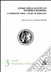 Annali della Facoltà di lettere e filosofia dell'Università degli Studi di Perugia. 2ª sezione di studi storico-antropologici (2005-2006). Vol. 43 libro di Di Pilla Francesco