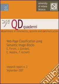 Web page classification using semantic image blocks