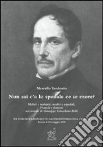 Nun sai c'a lo spedale ce se more? Malati e malattie, medici e ospedali, Francia e francesi nei sonetti di Giuseppe Gioachino Belli libro