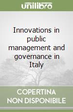 Innovations in public management and governance in Italy libro