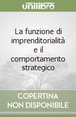 La funzione di imprenditorialità e il comportamento strategico