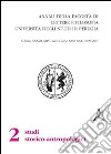 Annali della Facoltà di lettere e filosofia dell'Università degli Studi di Perugia. 2ª sezione di studi storico-antropologici (1999-2006) Nuova serie (23-30) libro