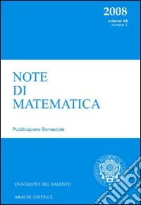 Note di matematica (2008) (1) libro