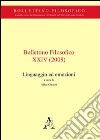 Bollettino filosofico (2008). Vol. 24: Linguaggio ed emozioni libro di Cimatti F. (cur.)