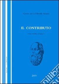 Il contributo (2009). Vol. 1