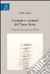 Costanti e varianti del Tasso lirico. Il manoscritto Chigiano L VIII 302 libro