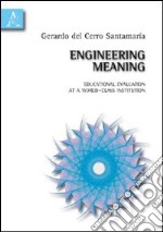 Engineering meaning. Educational evaluation at a world-class institution libro