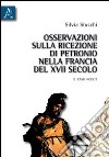 Osservazioni sulla ricezione di Petronio nella Francia del XVII secolo. Il caso Nodot libro