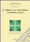 Le relative con antecedente in italiano antico libro