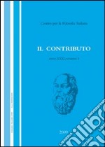 Il contributo (2009). Vol. 3 libro