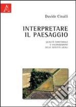 Interpretare il paesaggio. Qualità territoriale e valorizzazione delle identità locali libro