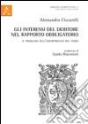 Gli interessi del debitore nel rapporto obbligatorio. Il problema dell'adempimento del terzo libro