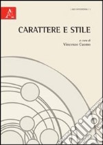 Carattere e stile libro